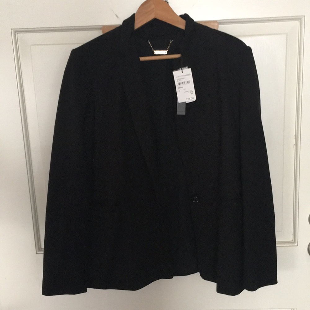T Tahari Jersey lined blazer - black 10 NWT
